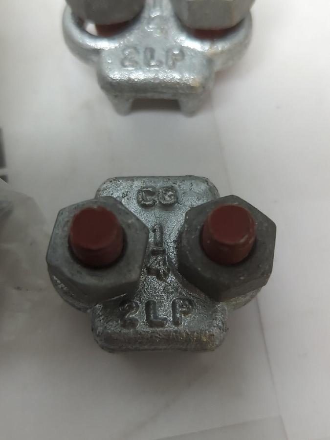 CROSBY,G-450, 1/4 IN RED U-BOLT CABLE CLAMP LOT OF 10 NOS