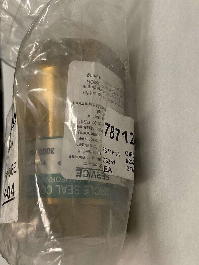 Used Circle Seal Controls,N232B-6PP,Brass Check Valve 3000psi