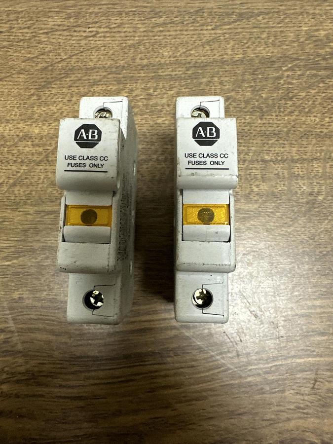 Used Allen Bradley,1492-FB1C30-L,Fuse Holder LOT of 2