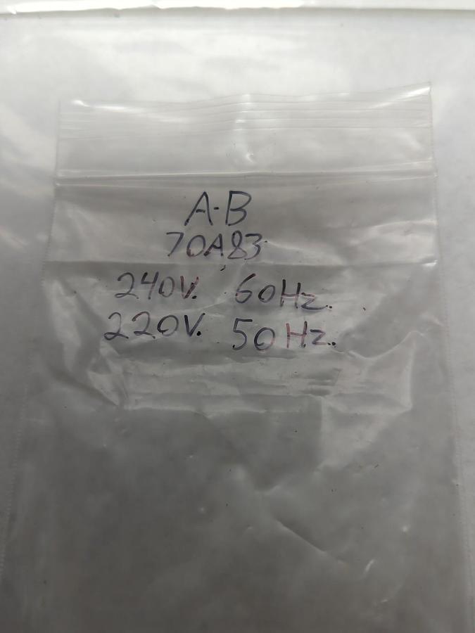 Used ALLEN BRADLEY,70A83,COIL 240V 60HZ 220V 50HZ LOT OF 2 PRE-OWNED