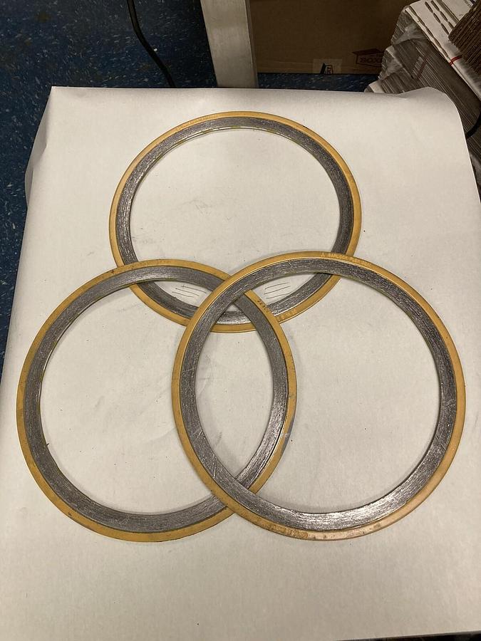 Used Garlock,150 ASME B16.20,Flex Seal Spiral Wound 8 Inches Lot of 3