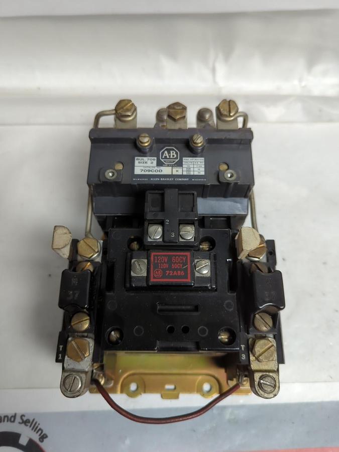 Used ALLEN BRADLEY,709COD,MOTOR STARTER SERIES K SIZE 2 PRE-OWNED
