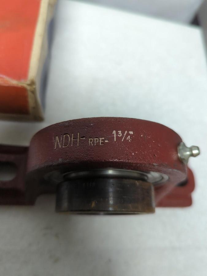 NDH DELCO,RPE-1-3/4,PILLOW BLOCK BEARING 1-3/4 INCH BORE NOS