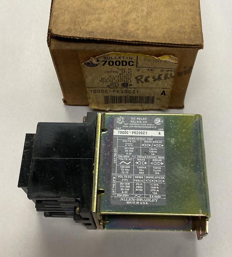 Used ALLEN BRADLEY,700DC-PK200Z1 ,SER A CONTROL RELAY NEW