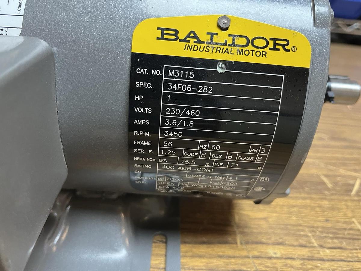 BALDOR,M3115,MOTOR 1HP 3450RPM 3PH 56