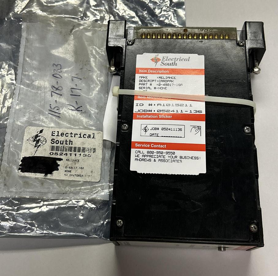 Used RELIANCE,0-49017-16A,CARDPAK SUMMING CARD REFURBISHED
