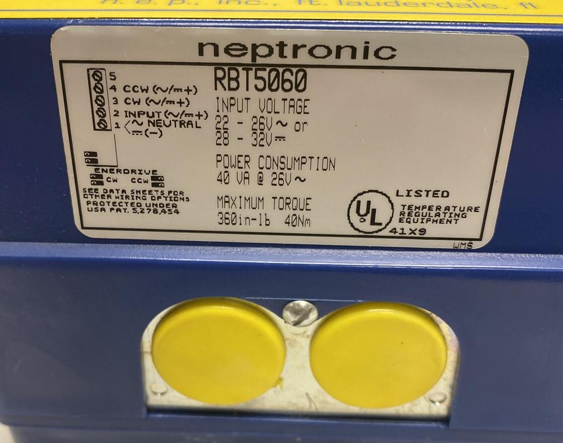 Neptronic,RBT5060,Royal Blue Actuator NOS