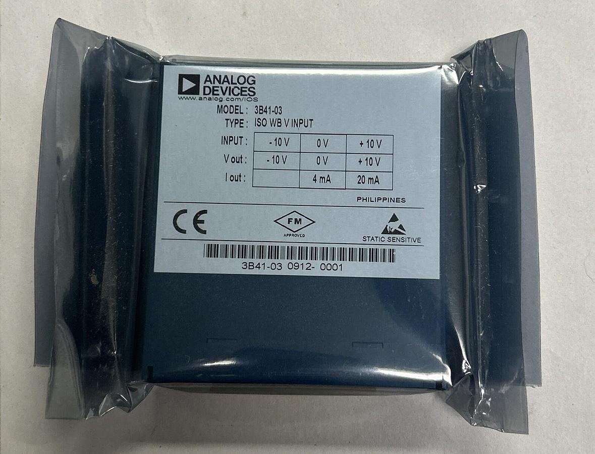 ANALOG DEVICES,3B41-03,ISOLATED WIDEBAND INPUT MODULE NEW
