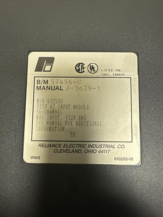 Used Reliance Electric,61C500,115V AC Input