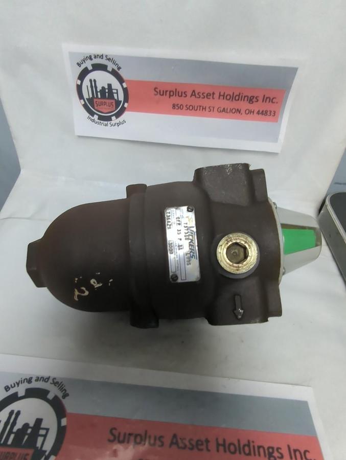 Used VICKERS,0FP 35 P 11,FILTER VALVE 737318 PRE-OWNED