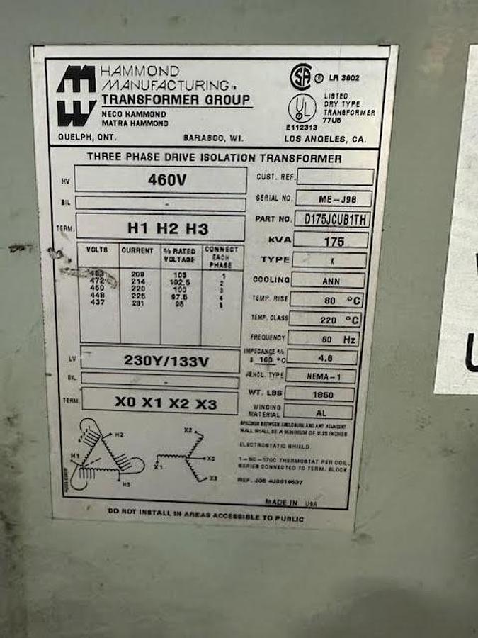 Used Hammond 175