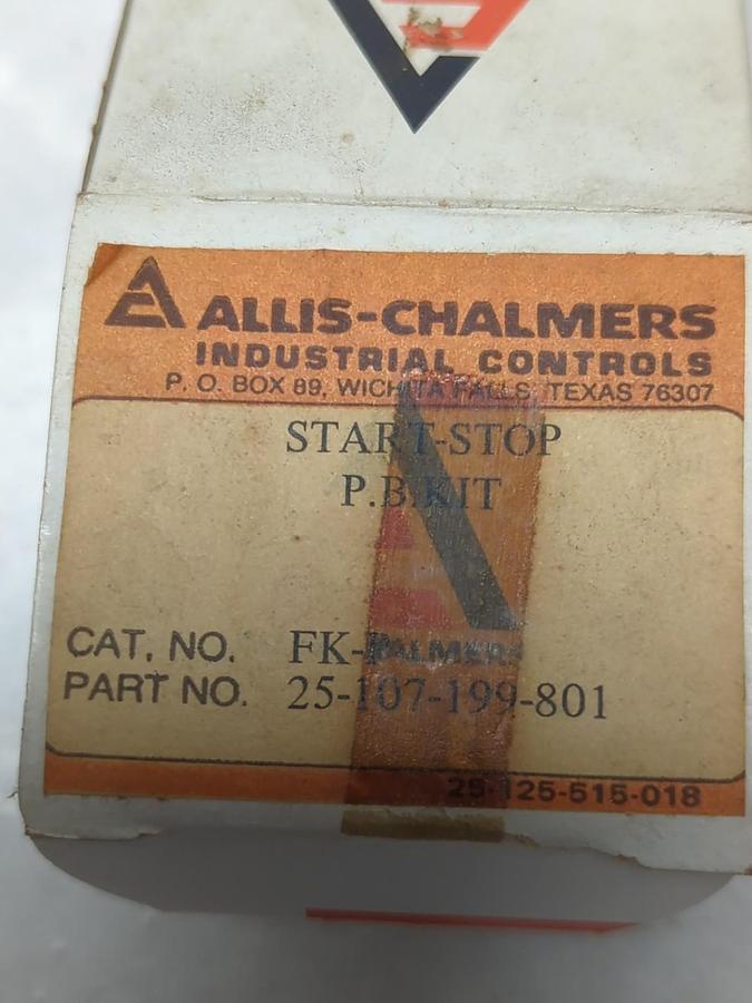ALLIS-CHALMERS,25-107-199-801,START/STOP PUSH BUTTON KIT NOS