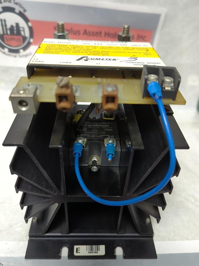 Used HARREL,D7755,ACUMETER SOLID STATE POWER MODULE SER 502 240V 40A PRE-OWNED