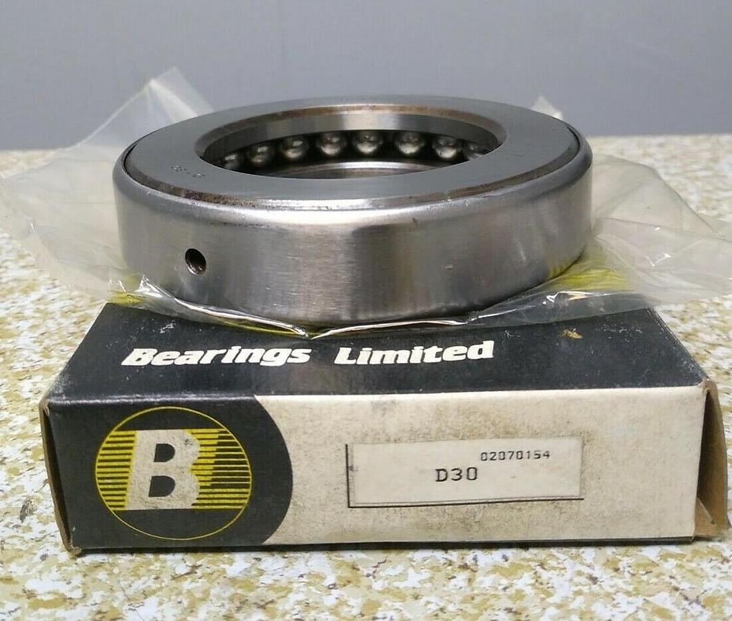 Used Bearings Limited,D30,Thrust Ball Bearing NOS