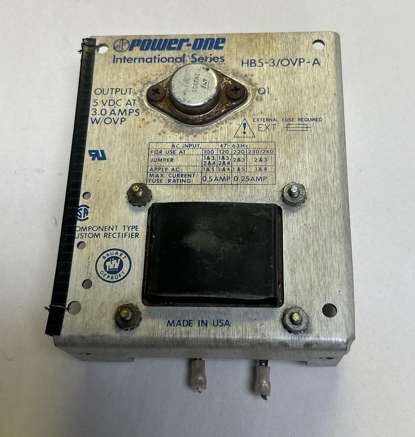 Used POWER-ONE,HB5-3/OVP-A,POWER SUPPLY