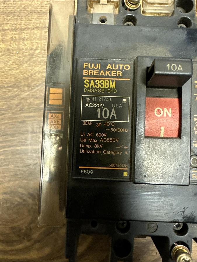 Used Fuji,SA33BM,10 Amp Auto Breaker
