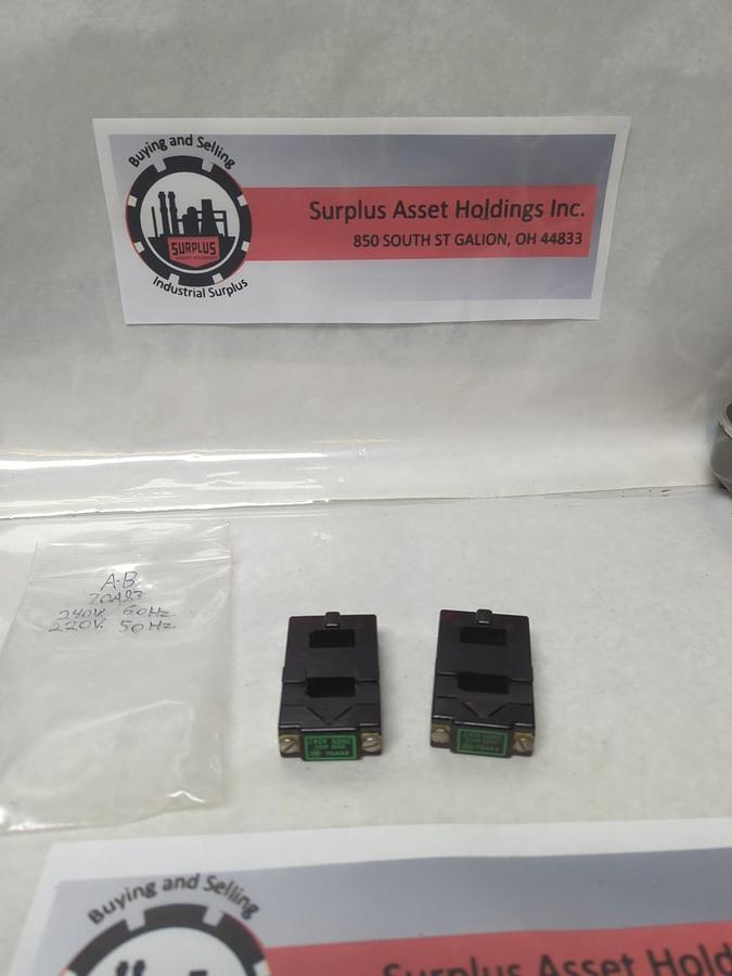 Used ALLEN BRADLEY,70A83,COIL 240V 60HZ 220V 50HZ LOT OF 2 PRE-OWNED