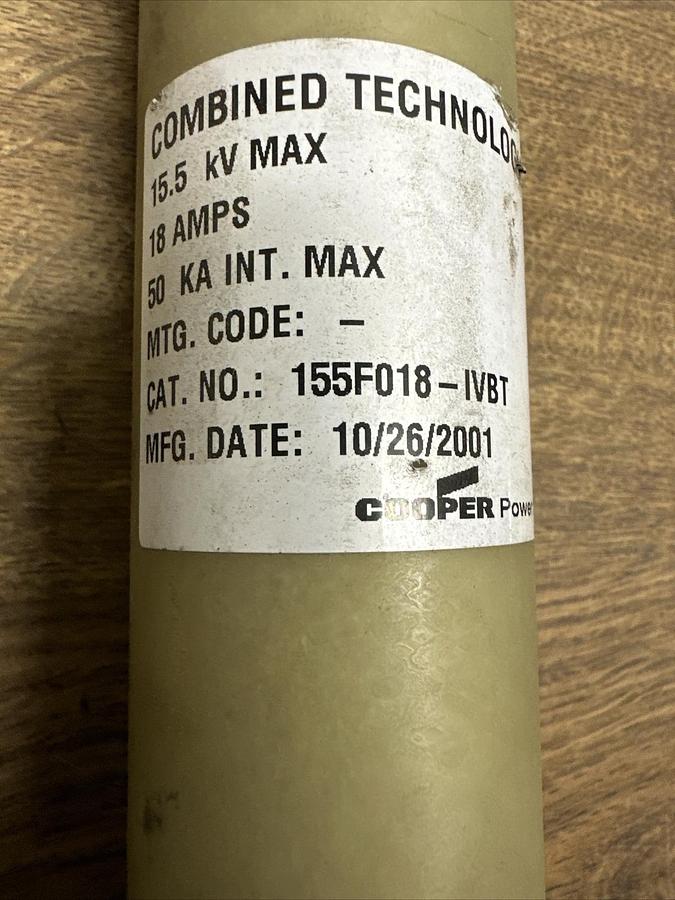 Cooper Power Systems,155F018-IVBT,15.5KV Max 18 Amp.