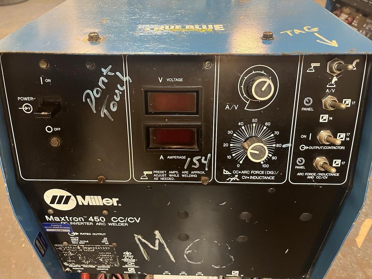 Used MILLER,452,DELTA WELD CV DC WELDING POWER SOURCE