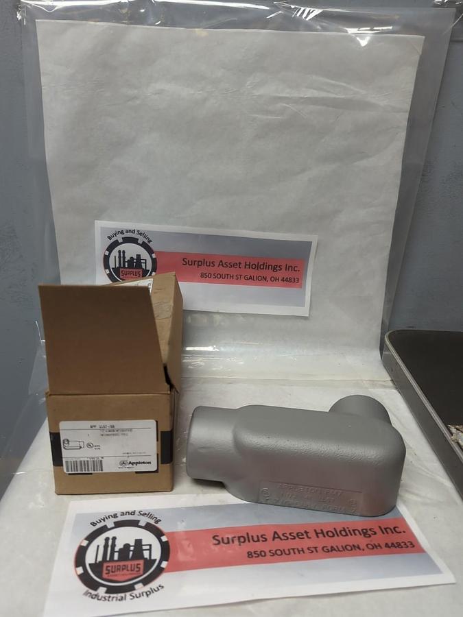 APPLETON,LL57-SA,FM7 CONDUIT BODY 1-1/2 INCH TYPE L NOS