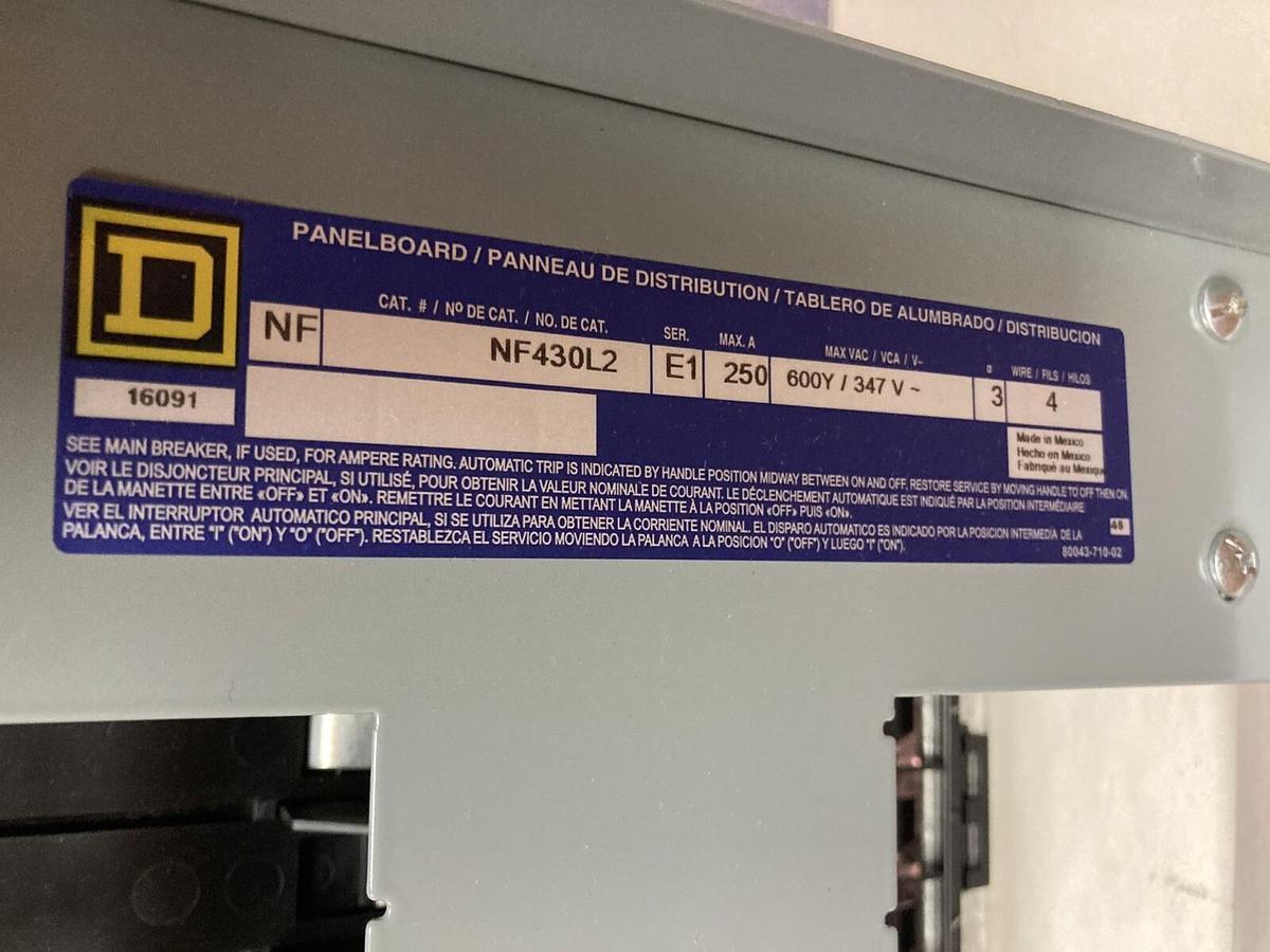 Square D,NF430L2,Panelboard Interior 250A Ser E1