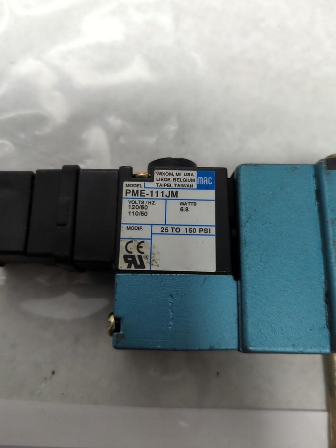 Used MAC VALVES,MV-A1C-A 151-PM-111JC,SOLENOID VALVE PME-111JM PRE-OWNED