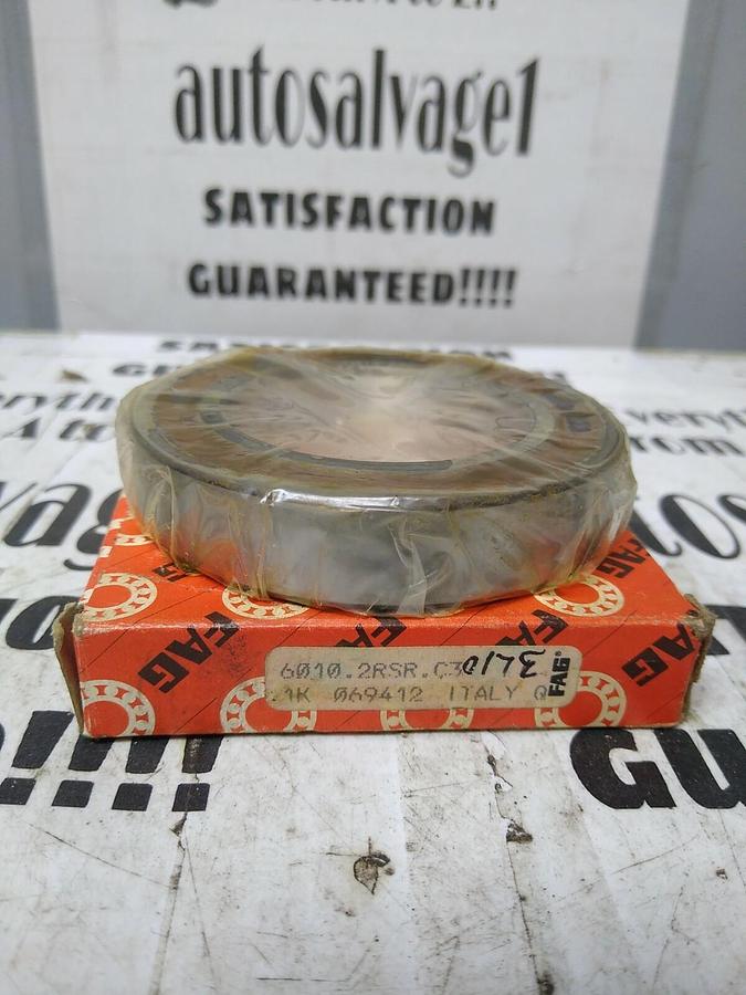 FAG,6010-2RSR-C3,DEEP GROOVE BALL BEARING NOS