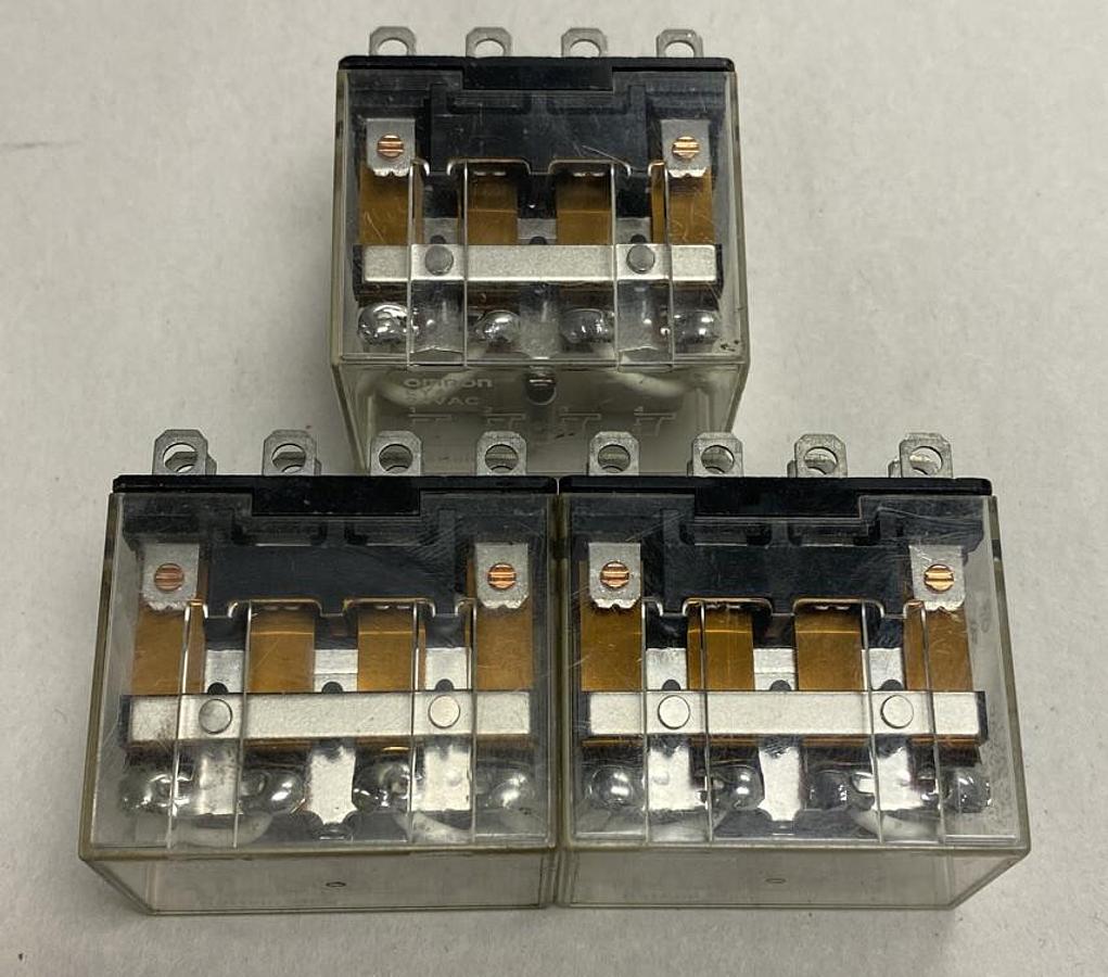 Omron,LY4 Relay,10A 240V 24V Coil Lot Of 3