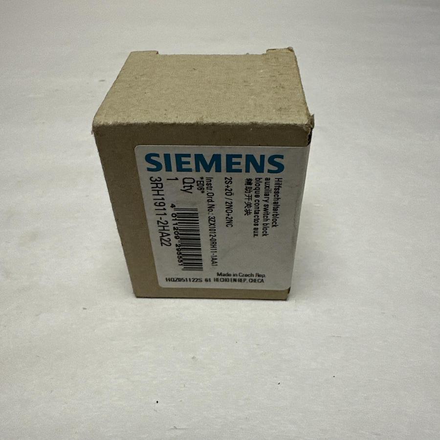 Used Siemens,3RH1911-2HA22,Auxilliary Contact Block