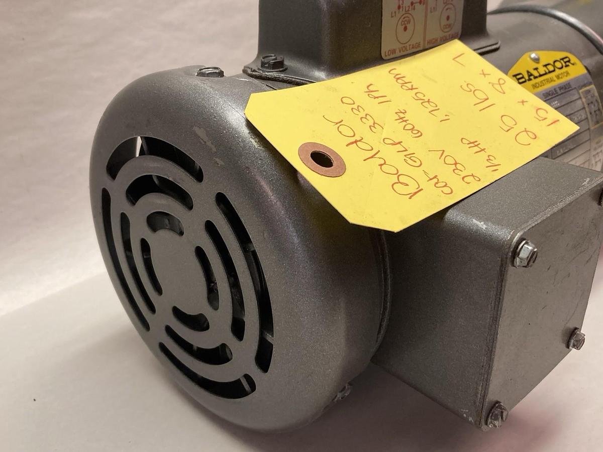 Used Baldor,GLP-3330,Single Phase Gearmotor 1/3Hp 1725rpm RATIO 30