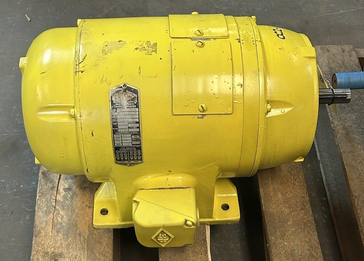 Used REULAND ELECTRIC,254,MOTOR 3HP 208/440V 1800RPM 3PH 254 FRAME