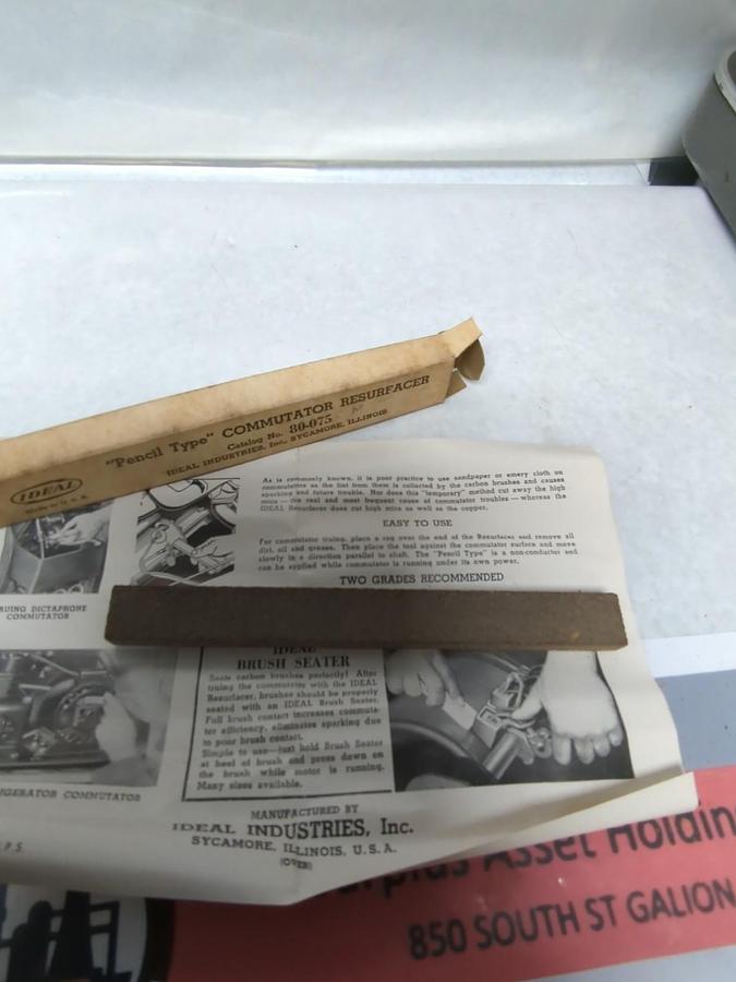 Used IDEAL,80-075,PENCIL TYPE COMMUTATOR RESURFACER GRADE M NOS