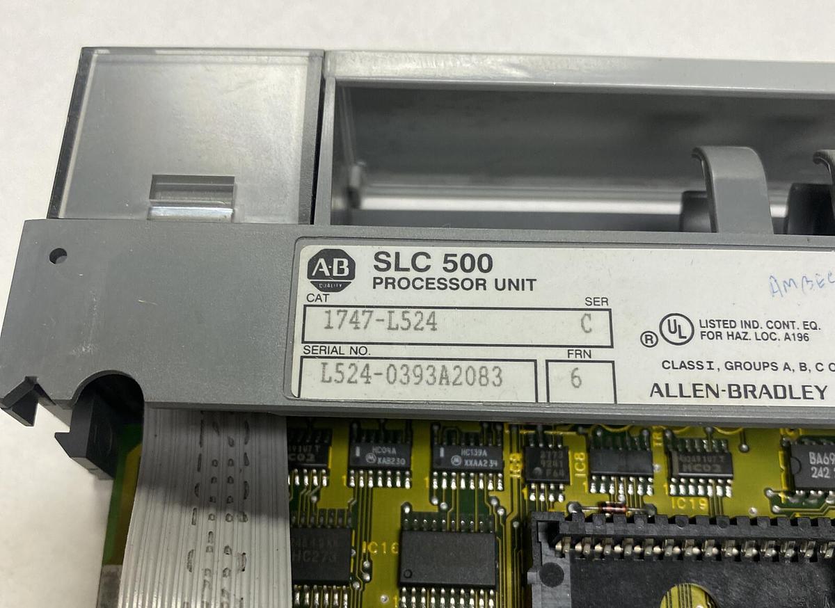 Used ALLEN BRADLEY,1747-L524,SER C FRN 6 PROCESSOR MODULE