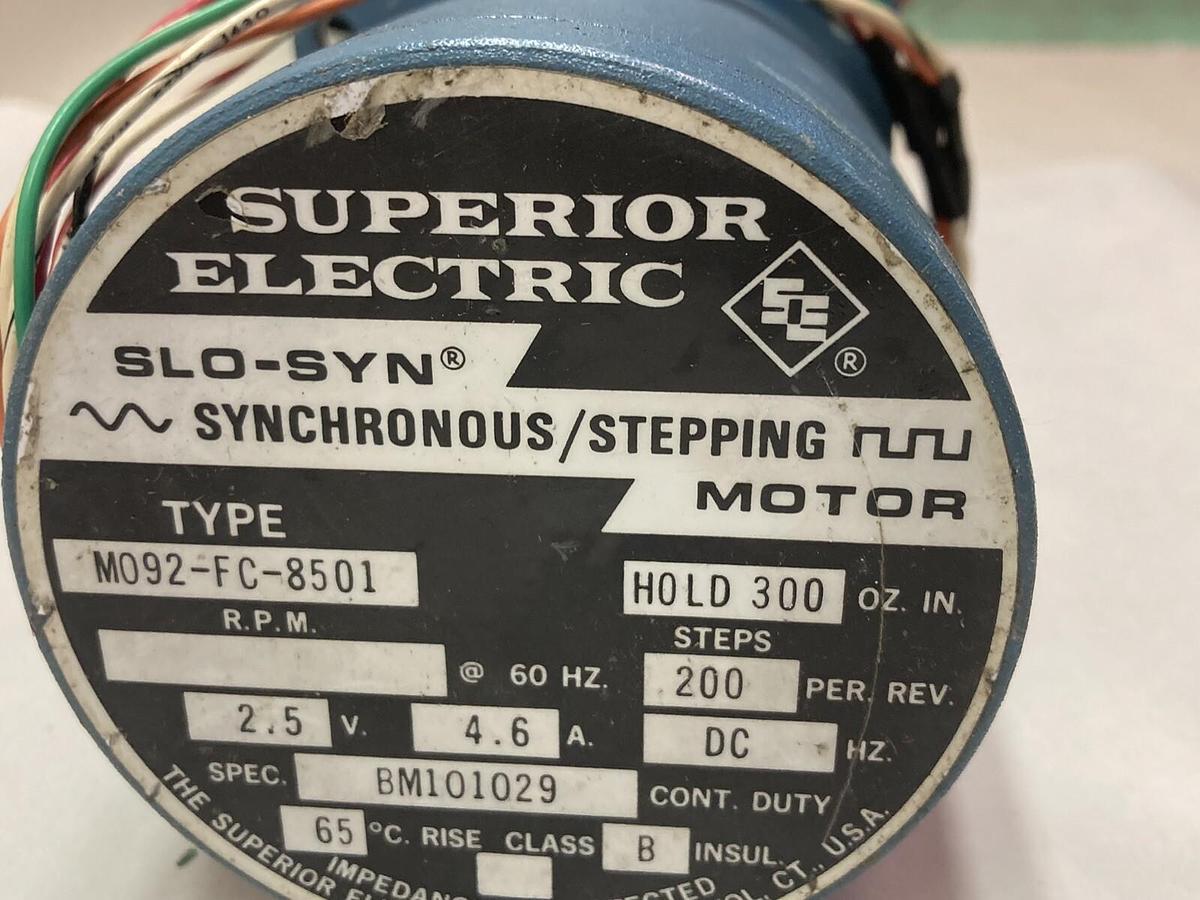 Superior Electric,M092-FC-8501,Stepping Motor 2.5V 4.6A