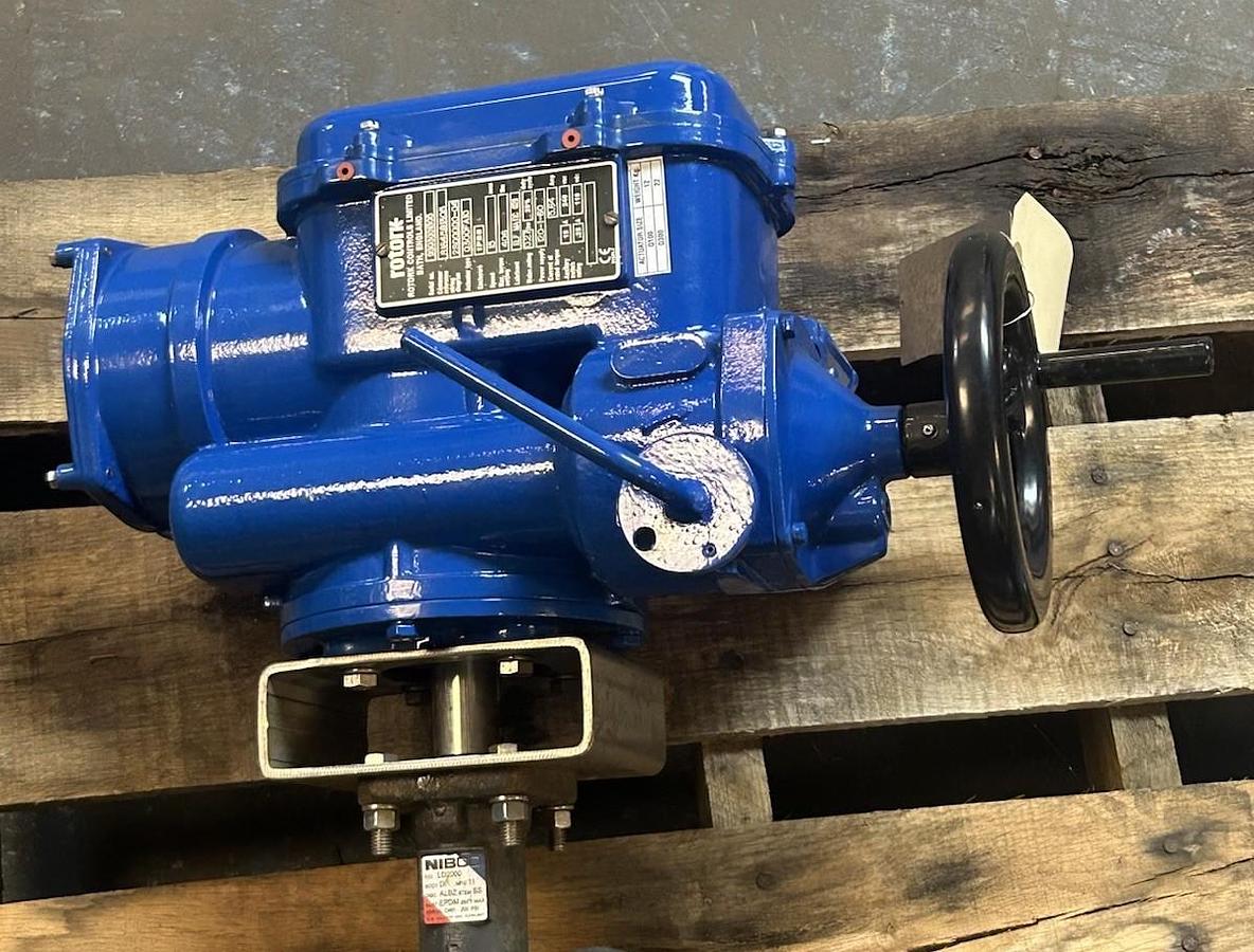 Used ROTORK,Q300FA10,VALVE ACTUATOR BUTTERFLY VALVE