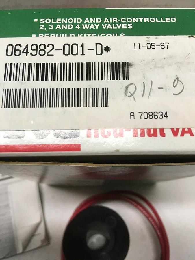 Asco,064982-001-D,Solenoid Valve Coil LOT OF 3