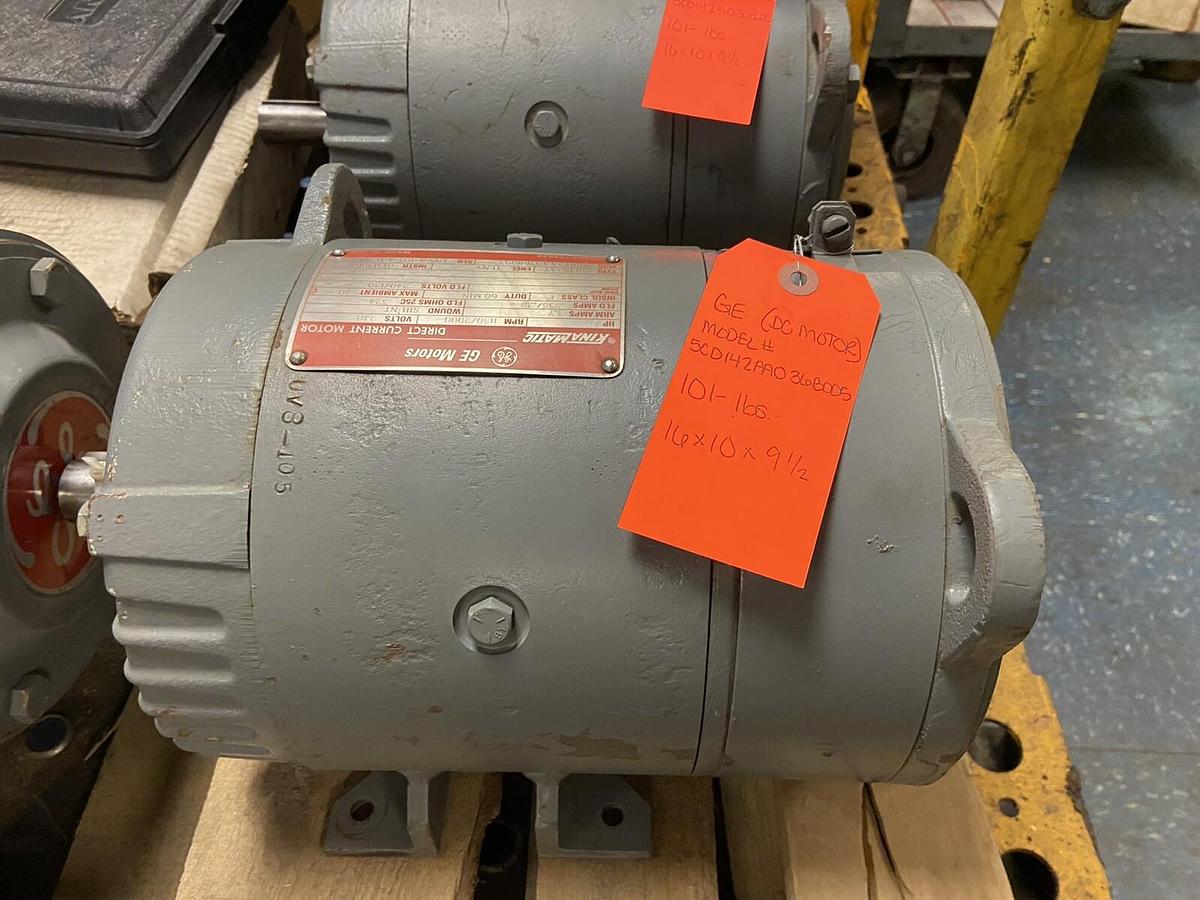 Used GE Kinamatic,CDL182AT,1Hp DC Motor 240VDC