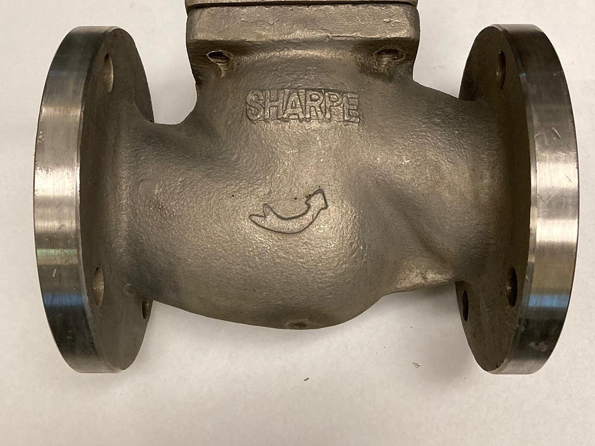 Used Sharpe,45116,Series Stainless Steel 316 Globe Valve, Bolted Bonnet Inline