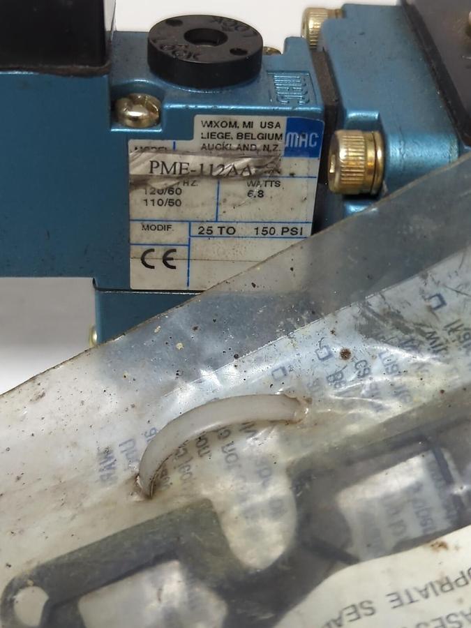 MAC,PME112AAAA,SOLENOID VALVE 6.8 WATT 25-150 PSI NOS