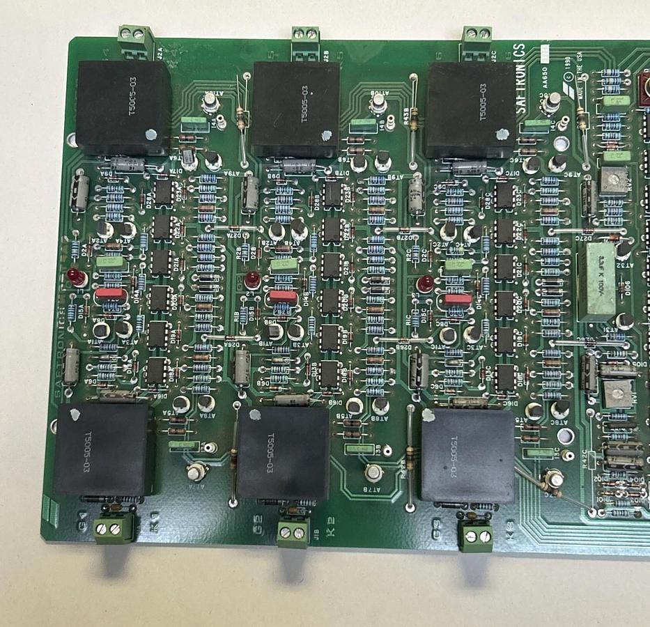 Used SAFTRONICS,B650,TRIGGER CIRCUIT BOARD