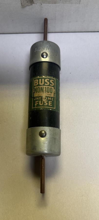 Used BUSSMANN,NON100,FUSE 100A 250V LOT OF 9