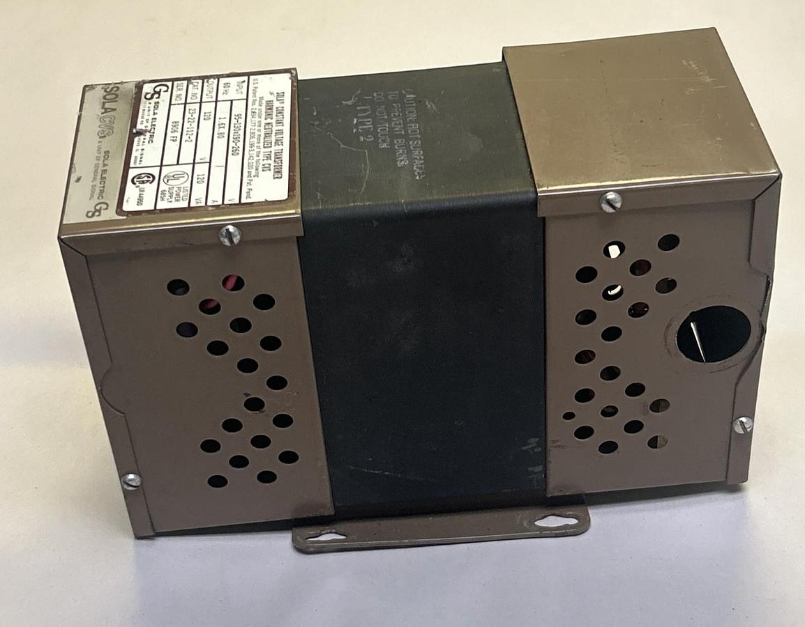 Used SOLA,23-22-112-2,CONSTANT VOLTAGE TRANSFORMER