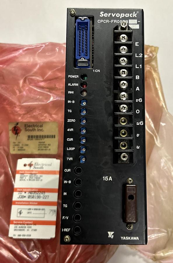 Used YASKAWA ELECTRIC,CPCR-FR05RB7-R8S, SERVO PAK REFURBISHED