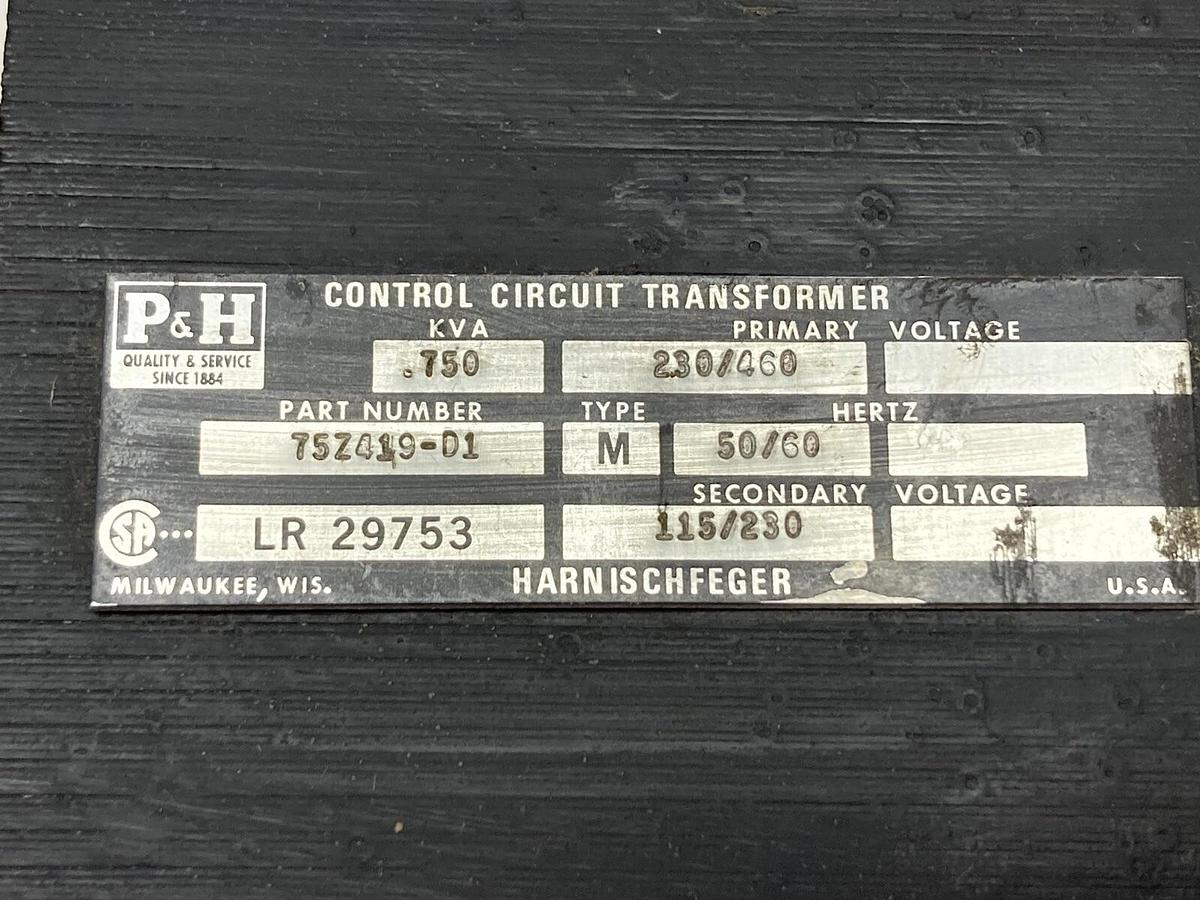 Used P&H,LR 29753,Control Circuit Controller