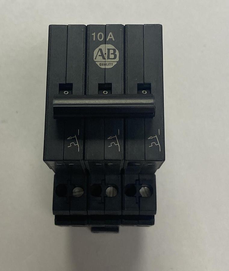 Used ALLEN BRADLEY,1492-GS3G100,SER A MINI CIRCUIT BREAKER 10A NEW