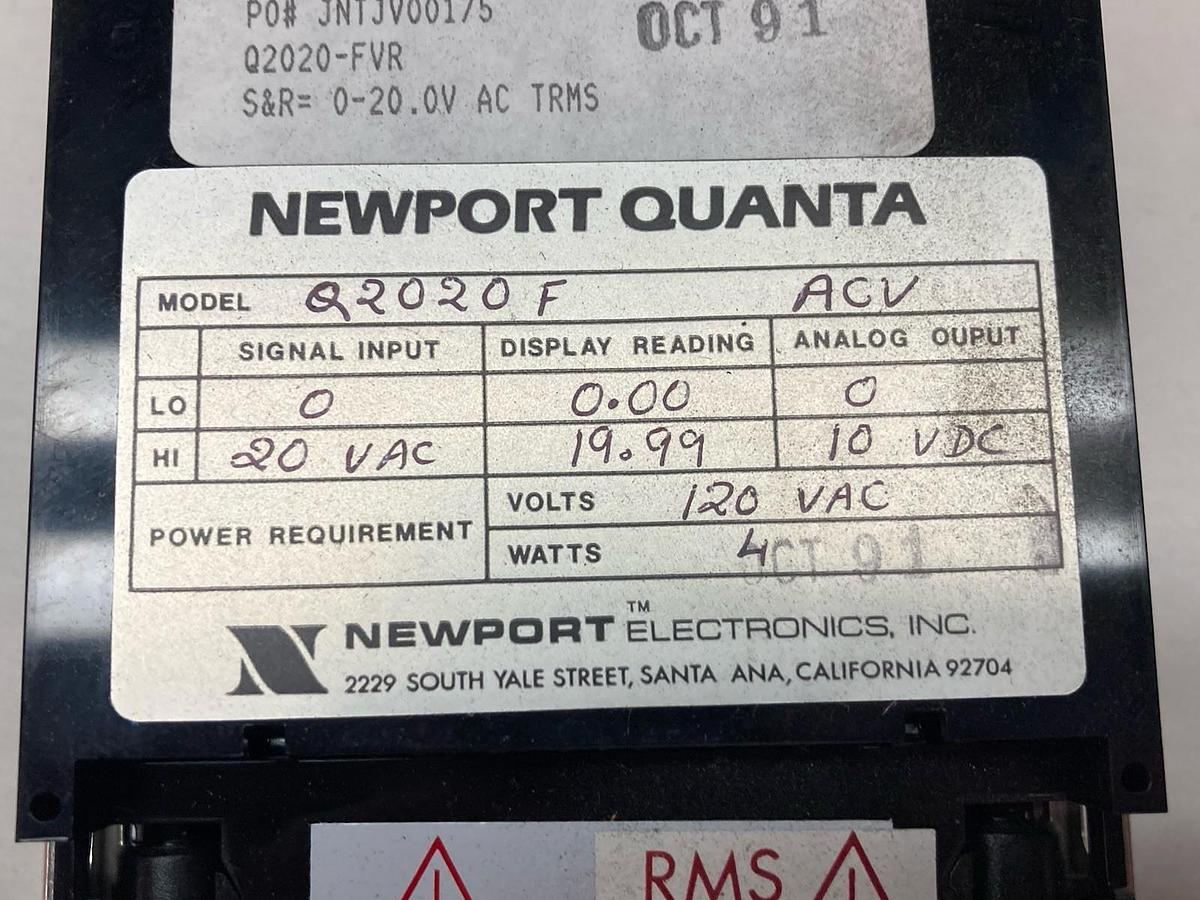 Newport,Q2020-FVR,Digital Panel Meter