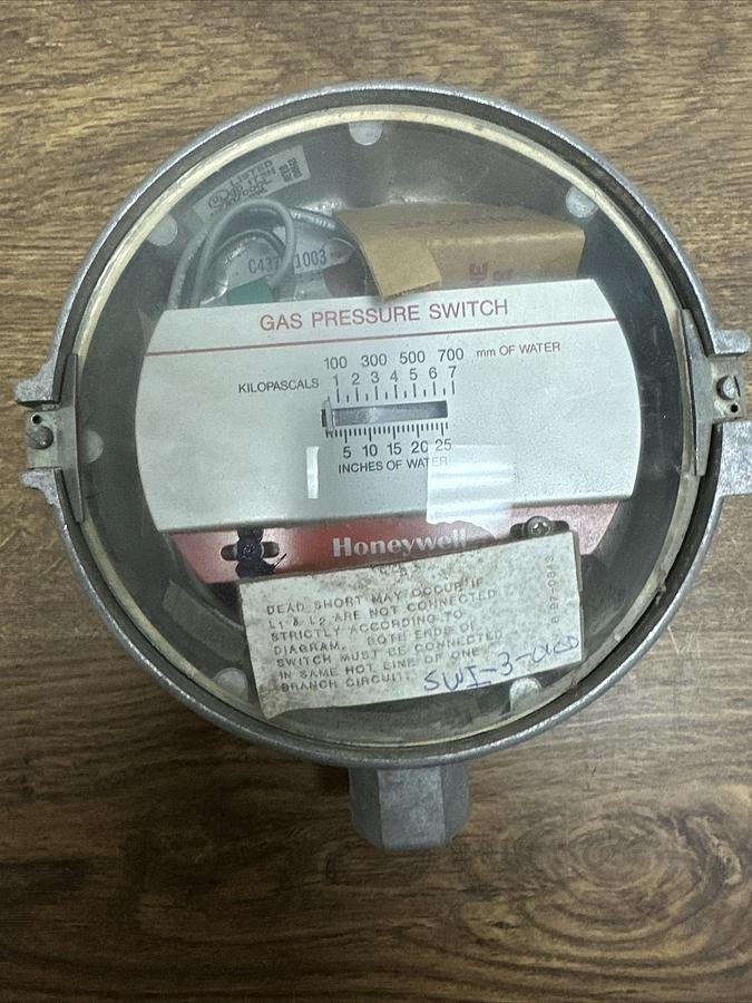 Honeywell,C437F/J/K,Gas Pressure Switch