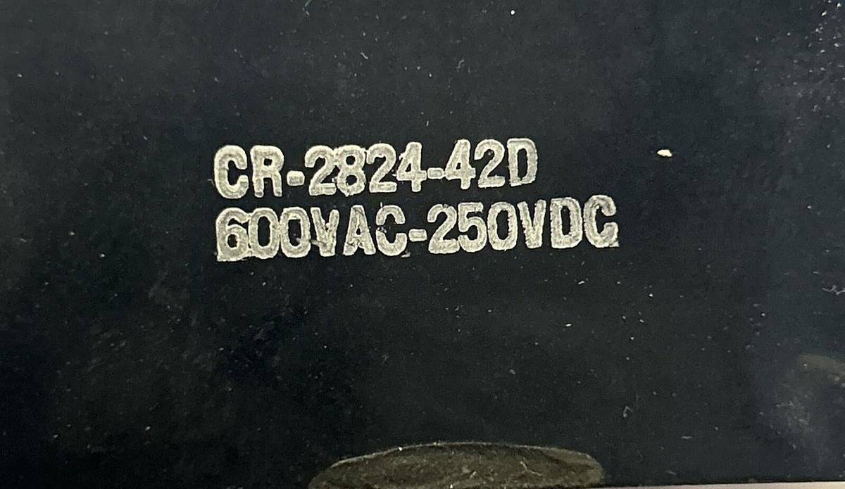 Used GENERAL ELECTRIC,CR282442D,THERMAL OVERLOAD RELAY 600VAC 250VDC