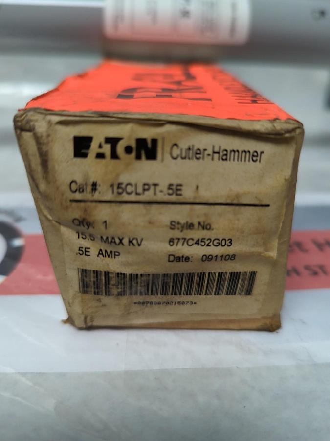 EATON CUTLER-HAMMER,15CLPT-5E,CURRENT LIMITING FUSE .5E AMP 15.5 MAX KV NOS