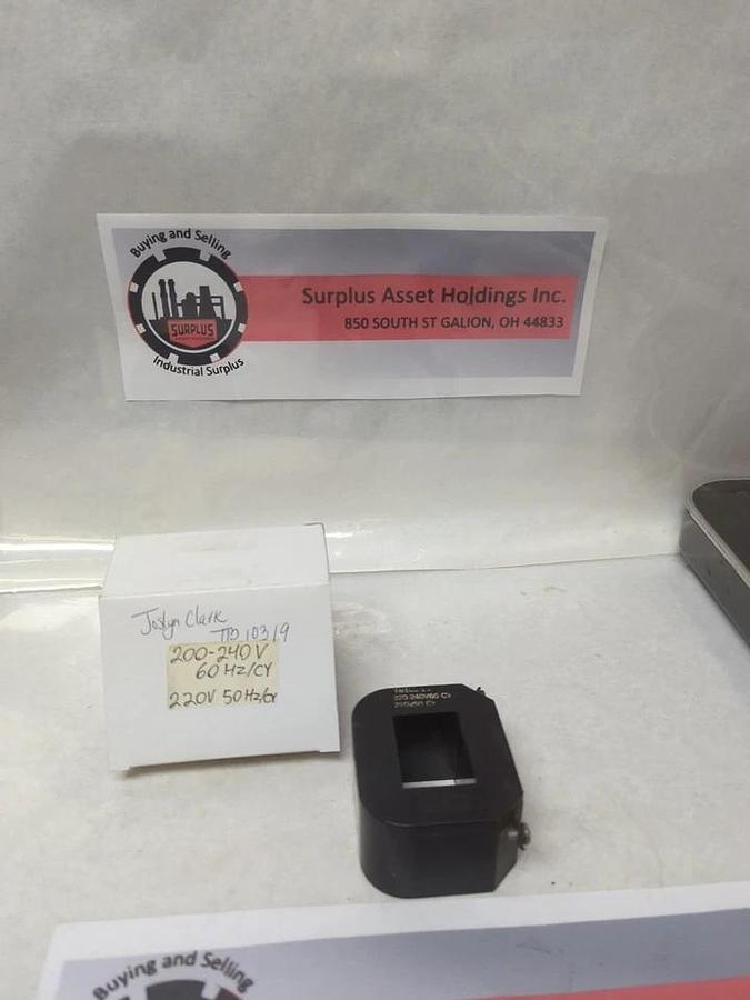 Used JOSLYN CLARK,TB103-19,COIL 220-240V 60HZ/CY 200V 50HZ/CY PRE-OWNED